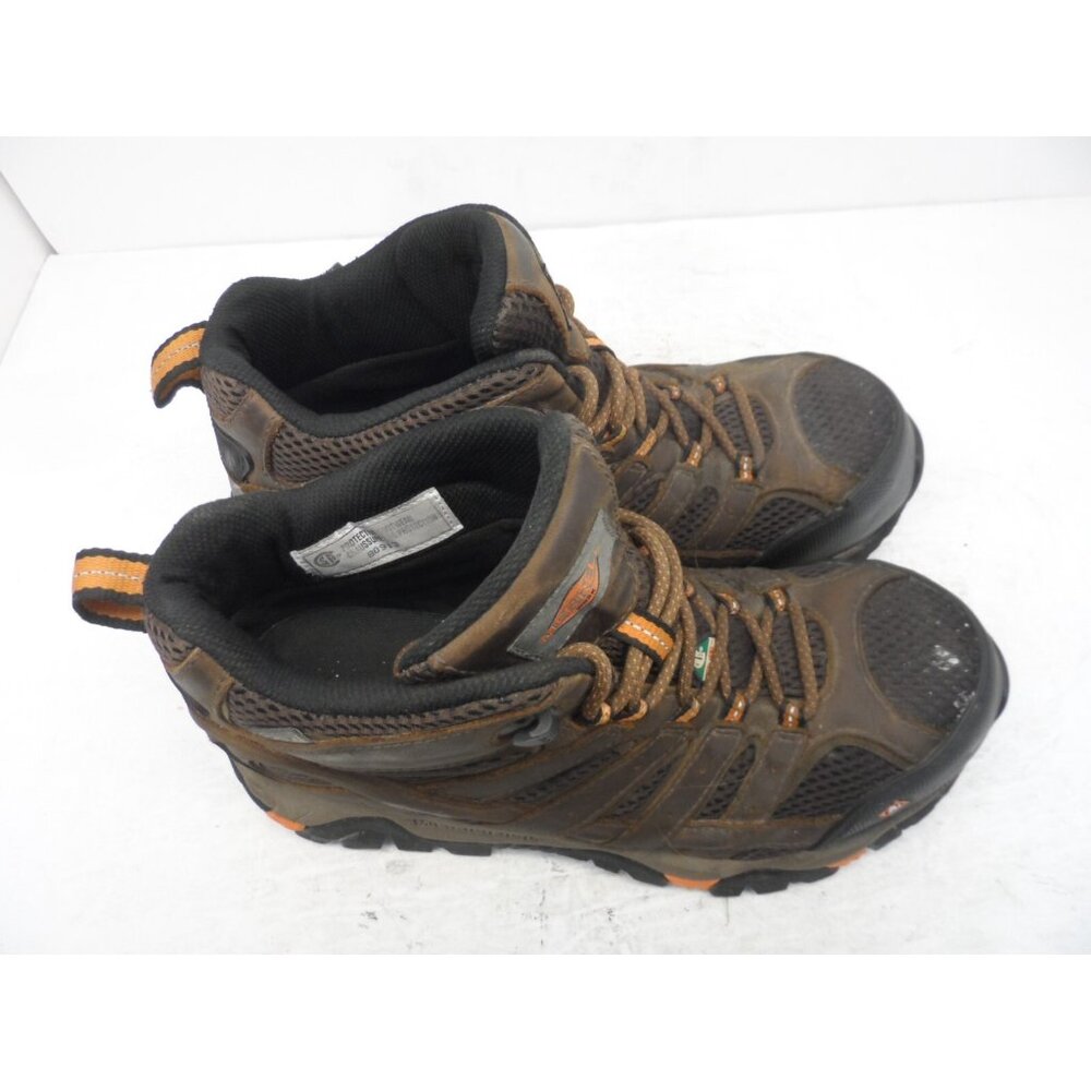 Merrell Mens Moab 2 Ventilator Mid Waterproof Comp Toe CSA Work Boot Brown 7W - Picture 12 of 13